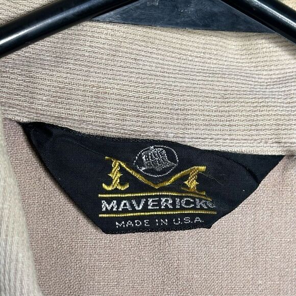 VTG Maverick Corduroy Pear Snap Full Button Up V-neck Shirt Size M - Picture 4 of 5